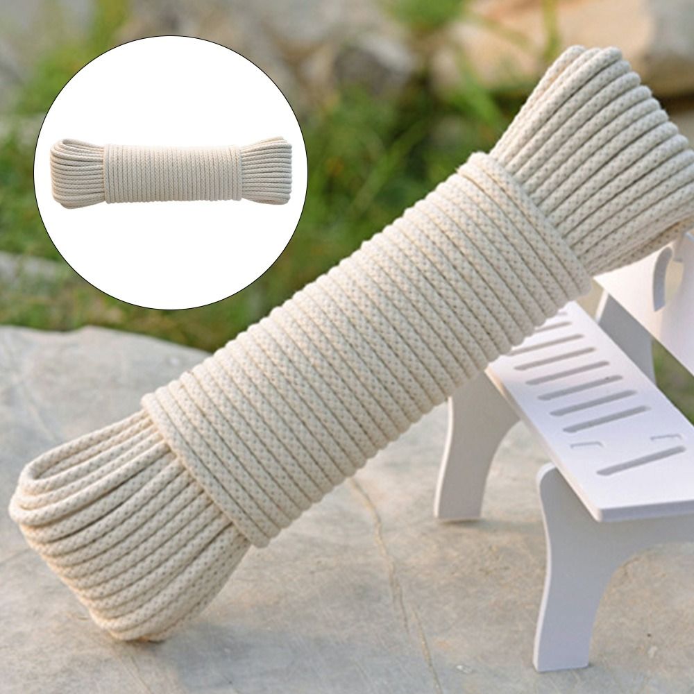 Outdoor Furniture Rope - Corda de algodão forte reutilizável, varal