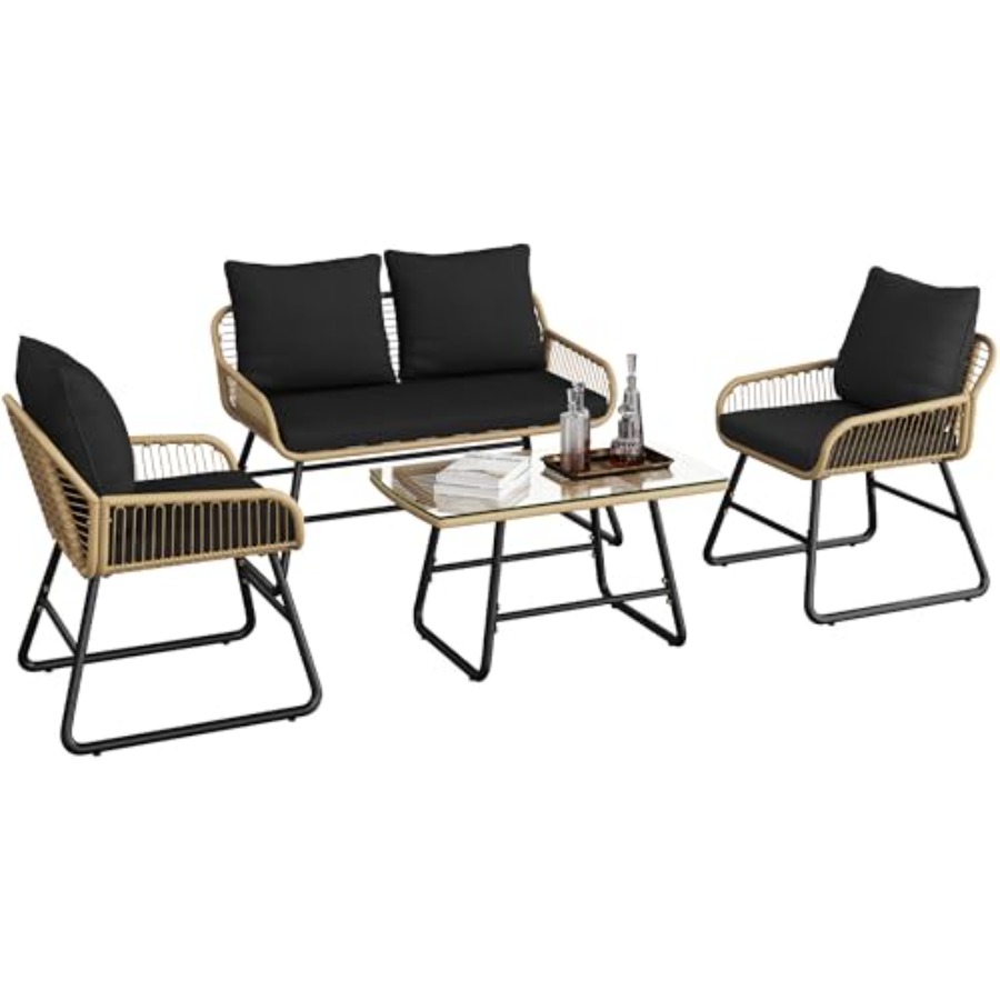 Outdoor Furniture Loveseat - Conjunto de Móveis para Pátio, Conjuntos