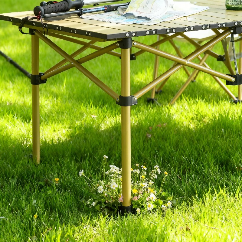 Outdoor Furniture Quality - Mesa e Cadeira Dobráveis de Alumínio