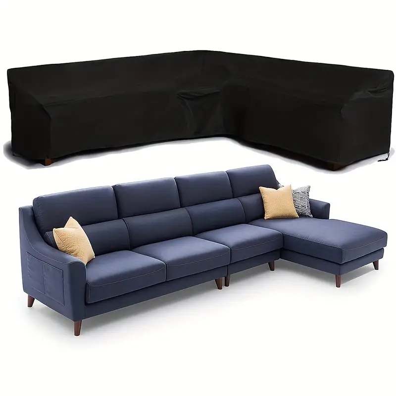Outdoor Furniture Rattan - Capa de Móveis em L Resistente