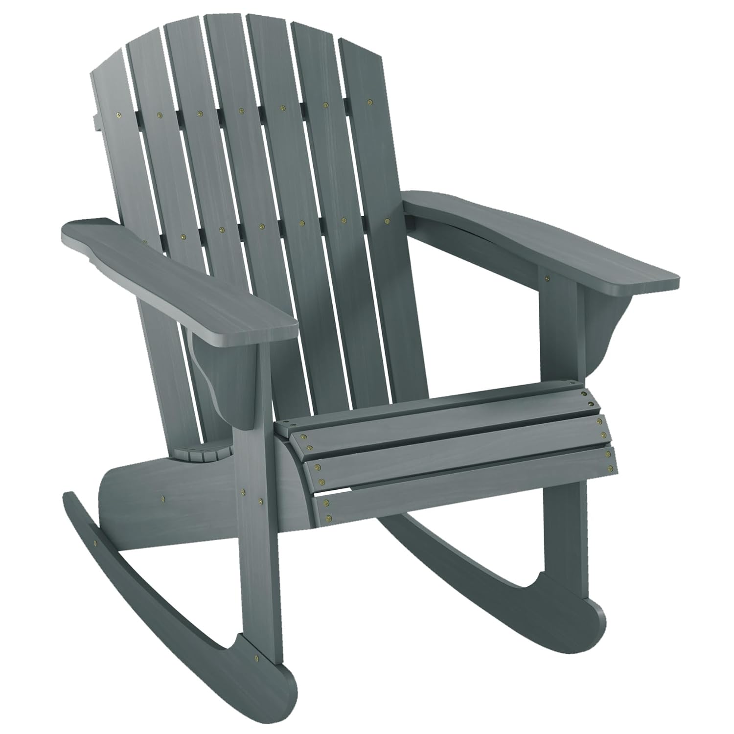 Outdoor Furniture With Fire Pit - Cadeira de Balanço Adirondack de Madeira