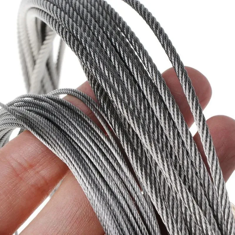 Outdoor Furniture Rope - 1 Rolo de Cabo de Aço