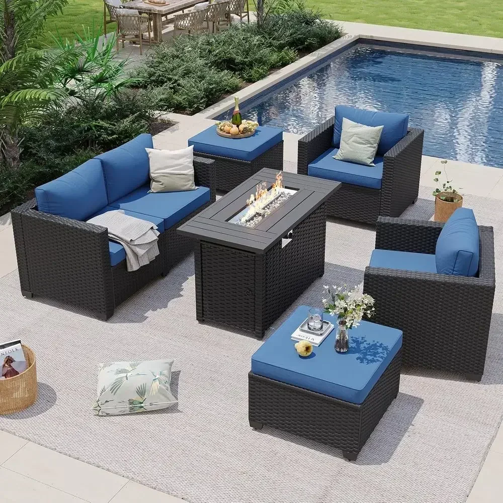Conjunto de Móveis para Pátio  - Outdoor Furniture With Fire Pit avaliação e preço