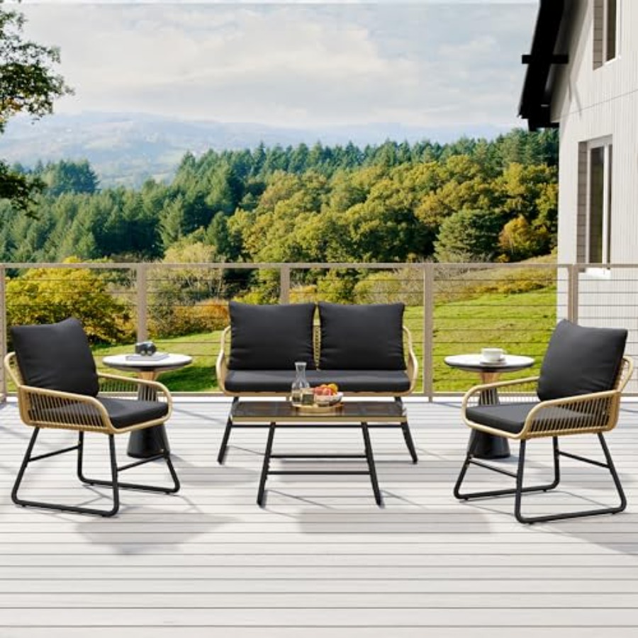 Conjunto de Móveis para Pátio, - Outdoor Furniture Loveseat avaliação e preço