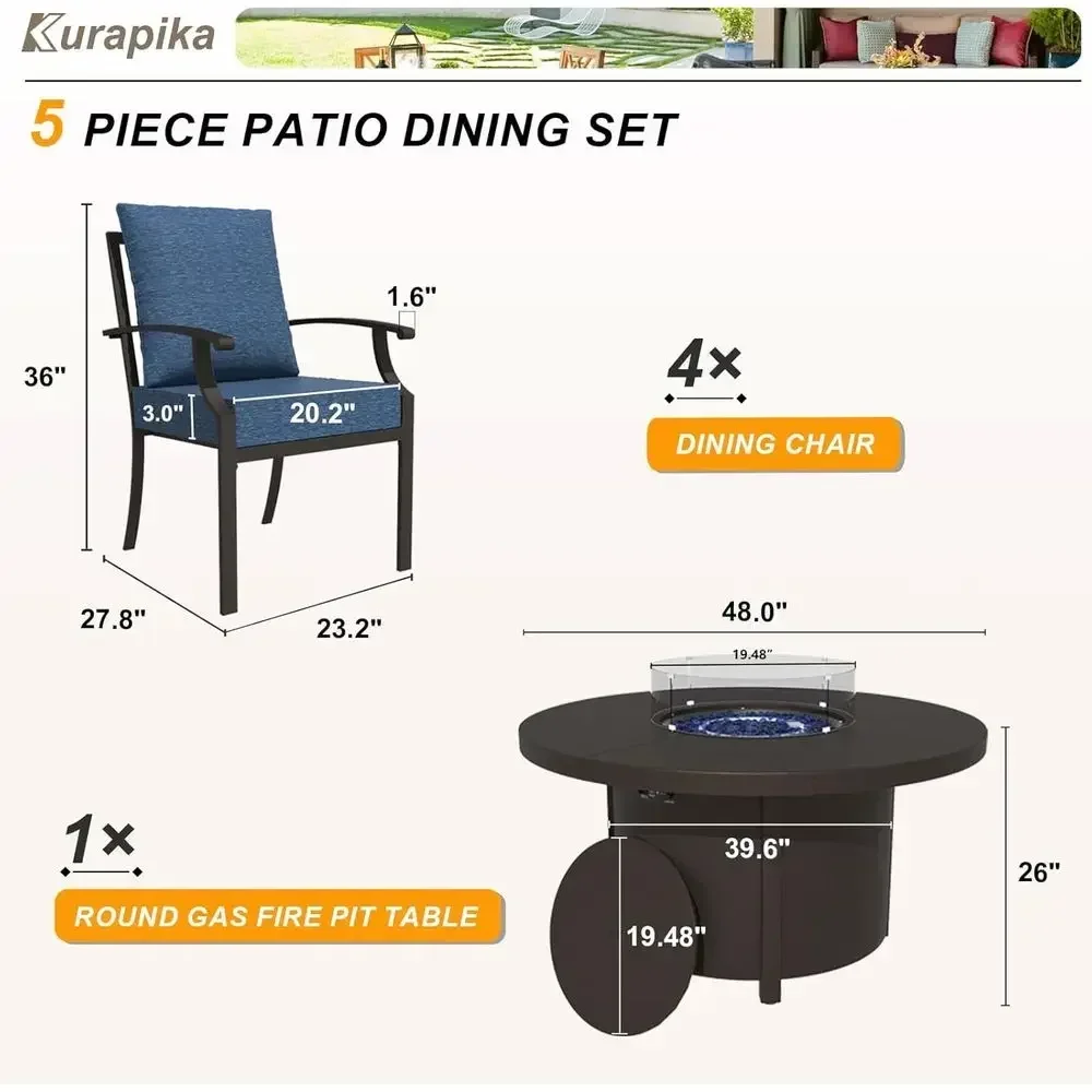 Conjunto de Móveis para Área E - Outdoor Furniture With Fire Pit avaliação e preço