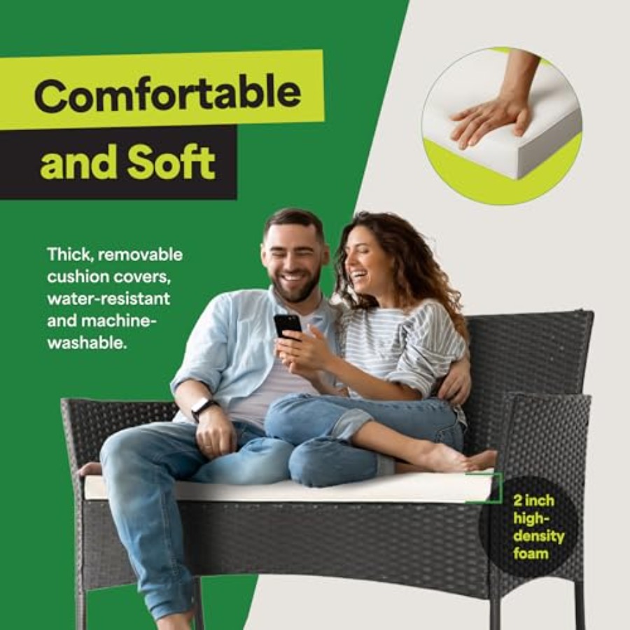 Conjunto de Móveis para Pátio  - Outdoor Furniture Loveseat avaliação e preço