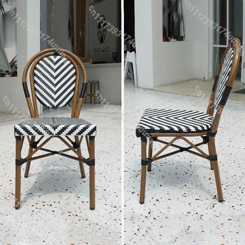 Cadeira Empilhável de Rattan E - Outdoor Furniture Cafe avaliação e preço