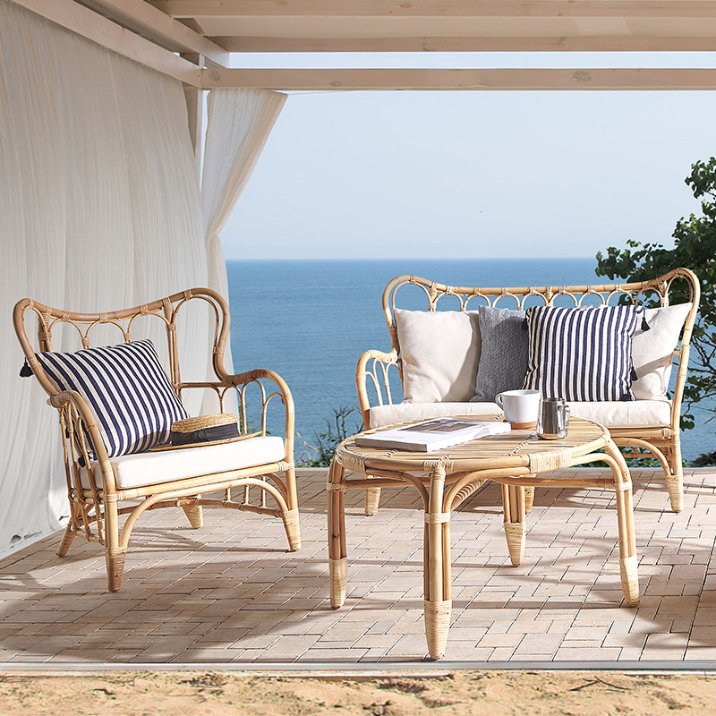 Sofá de Rattan Natural para Ex - Outdoor Furniture Indonesia avaliação e preço