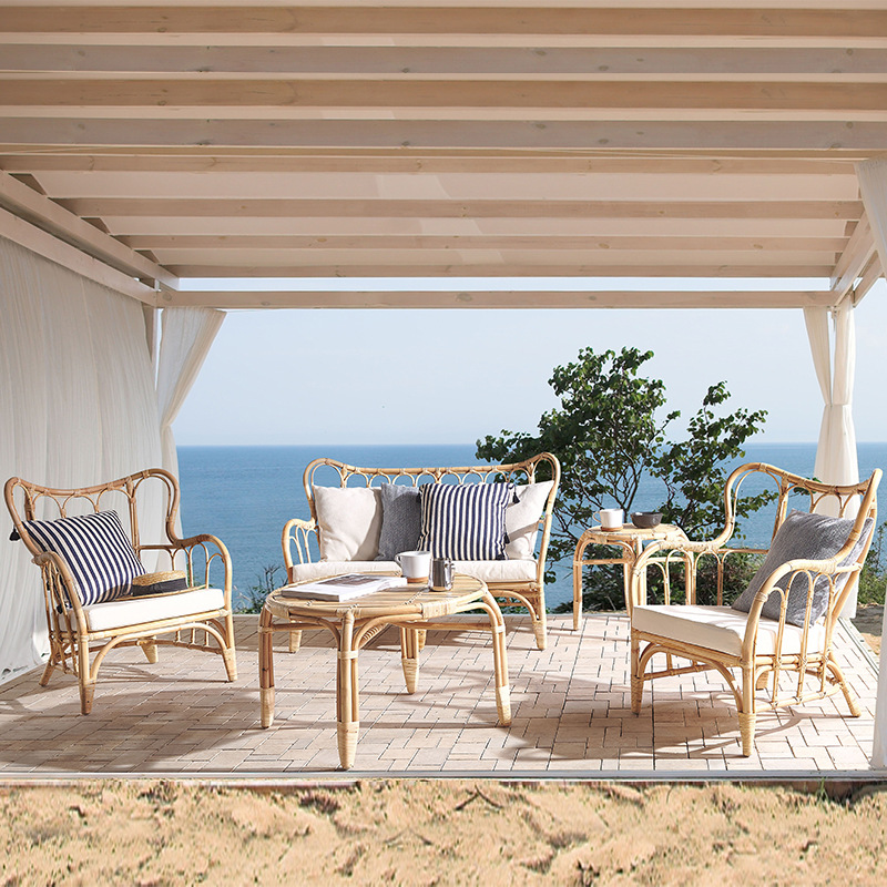 Sofá de Rattan Natural para Ex - Outdoor Furniture Indonesia avaliação e preço