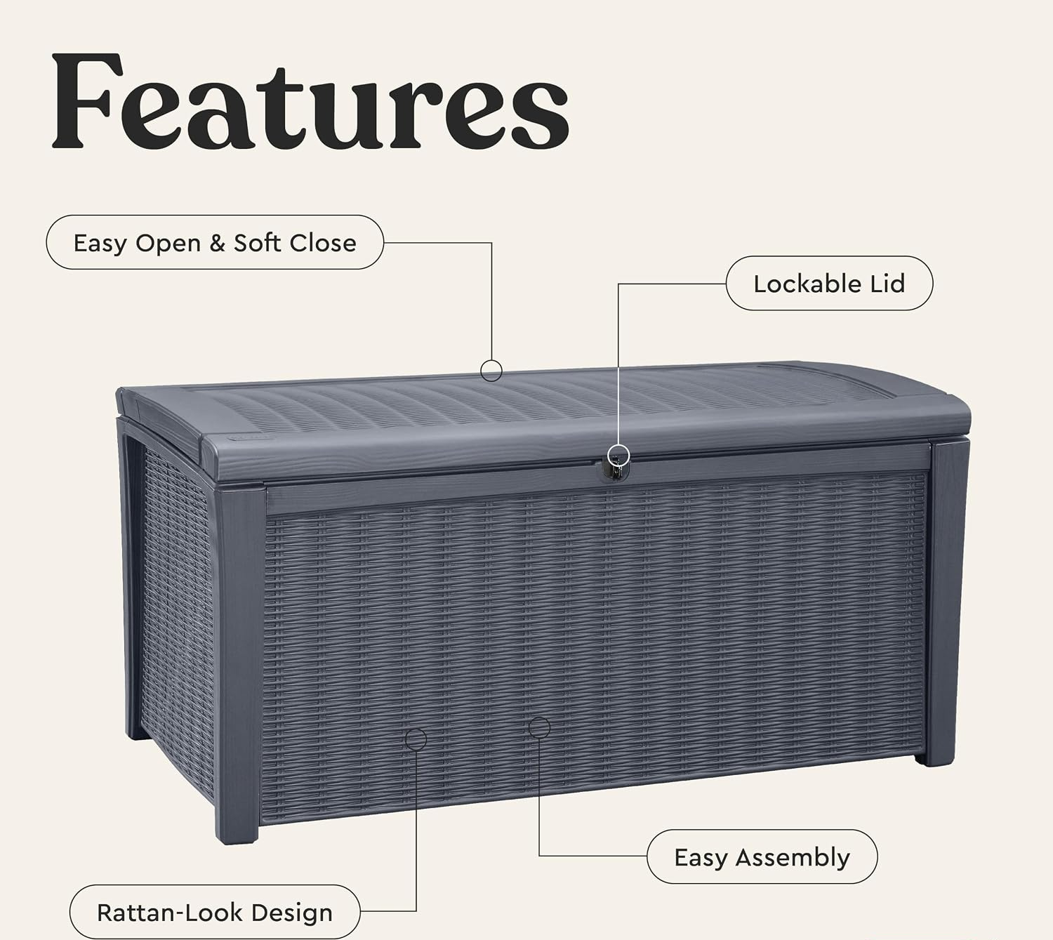 Caixa de Armazenamento Externa - Outdoor Furniture Rattan avaliação e preço