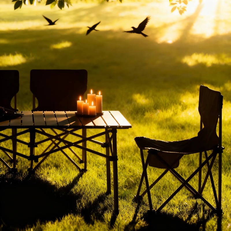 Mesa e Cadeira Dobráveis de Al - Outdoor Furniture Quality avaliação e preço