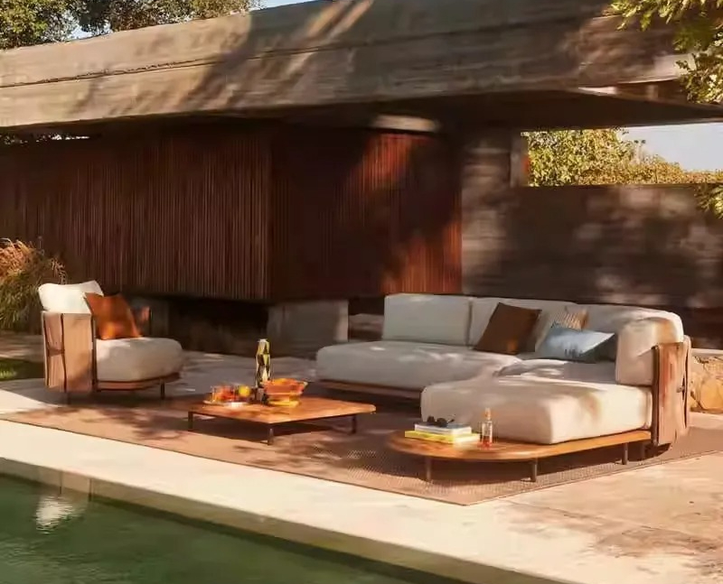 Sofá de vime nórdico para exte - Outdoor Furniture Rattan avaliação e preço