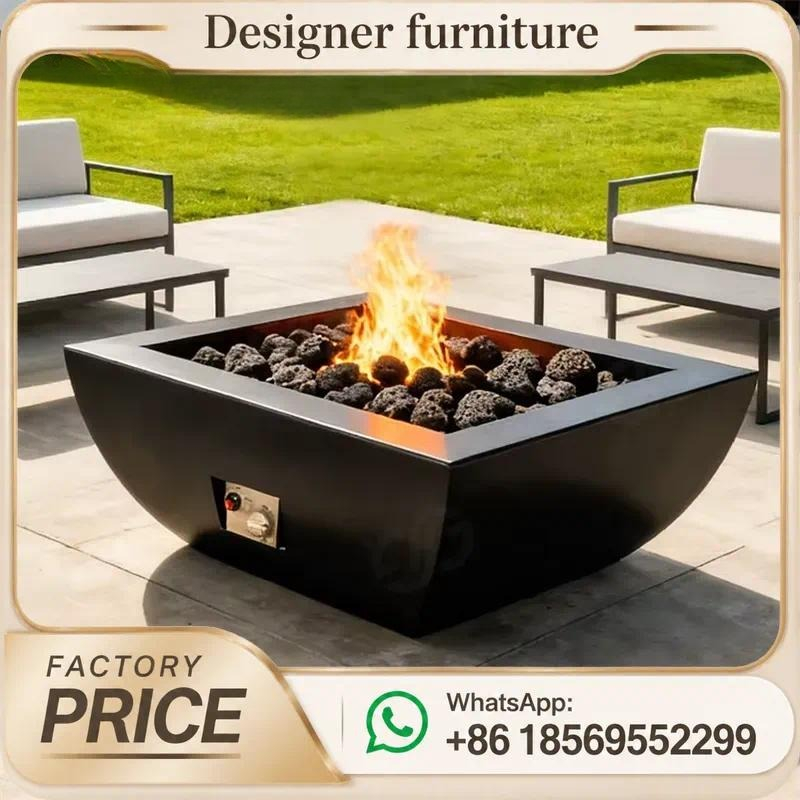 Mesa de Fogo a Gás Personaliza - Outdoor Furniture With Fire Pit avaliação e preço