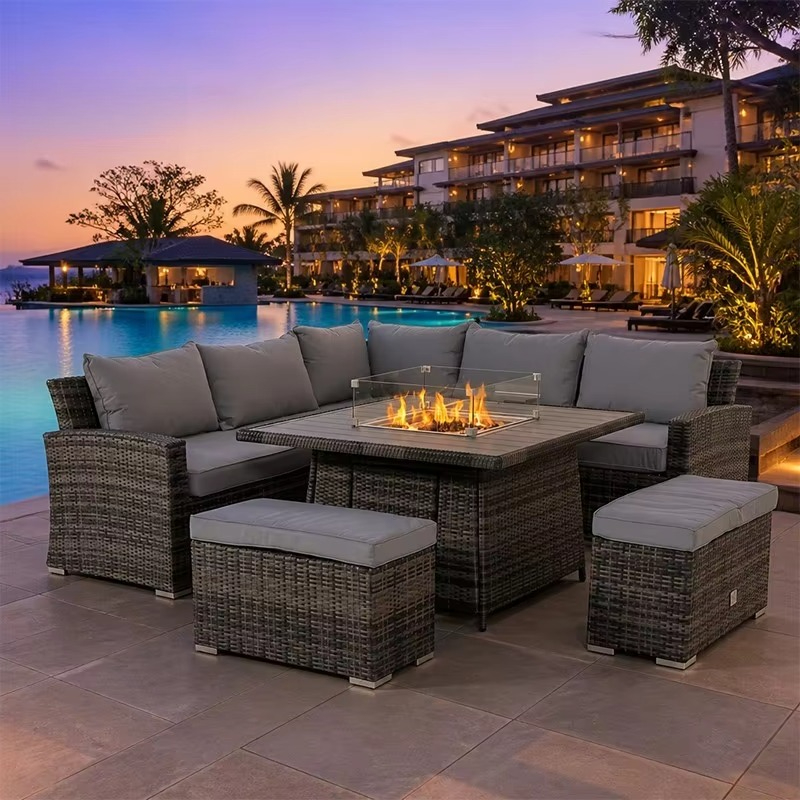 Conjunto de Móveis de Jardim M - Outdoor Furniture With Fire Pit avaliação e preço