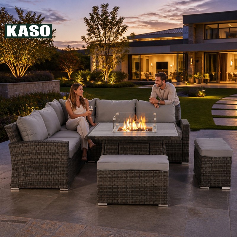 Conjunto de Móveis de Jardim M - Outdoor Furniture With Fire Pit avaliação e preço