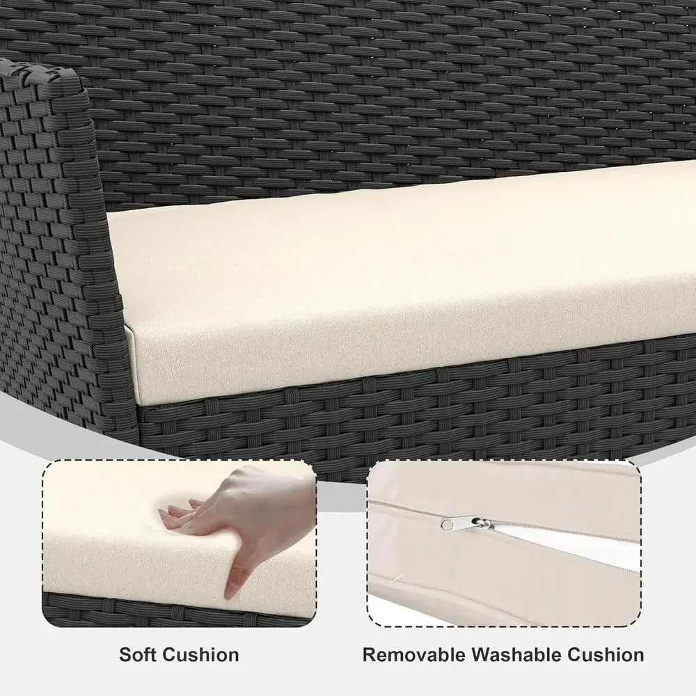 Conjunto de Móveis de Rattan p - Outdoor Furniture Loveseat avaliação e preço
