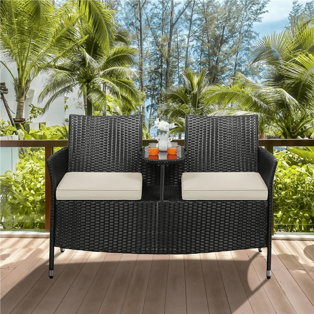 Conjunto de Móveis de Conversa - Outdoor Furniture Rattan avaliação e preço