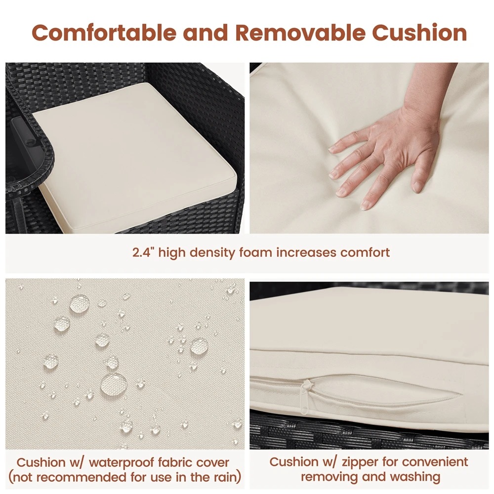 Conjunto de Móveis de Conversa - Outdoor Furniture Rattan avaliação e preço