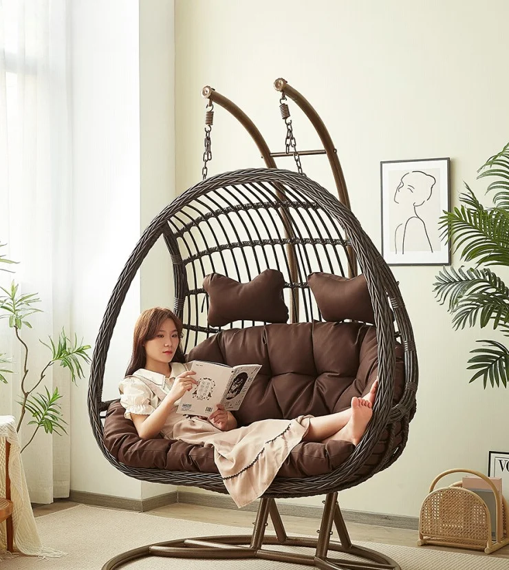 Cadeira Suspensa de Rattan, Ba - Outdoor Furniture Iron avaliação e preço