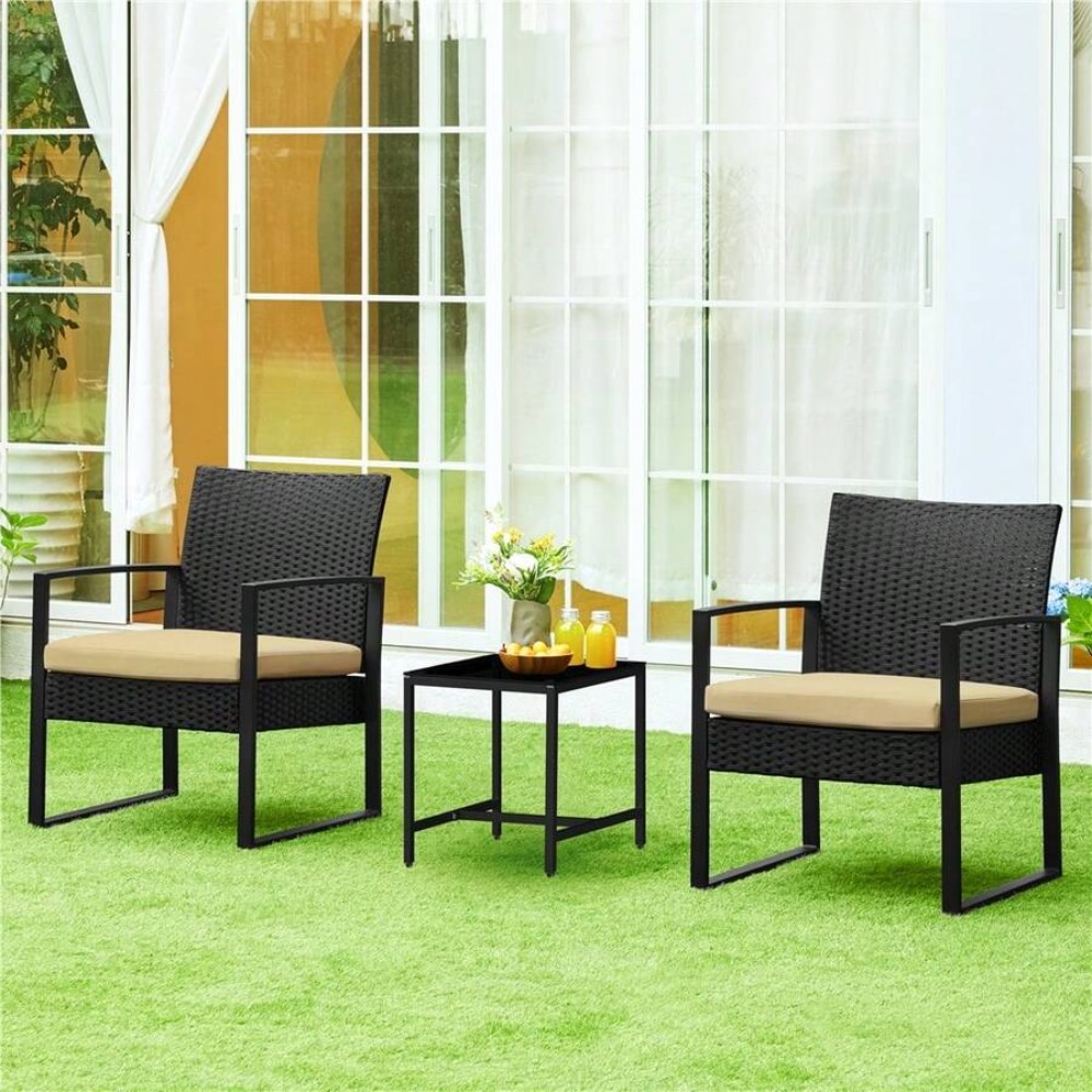 Conjunto de Móveis de Vime par - Outdoor Furniture Rattan avaliação e preço