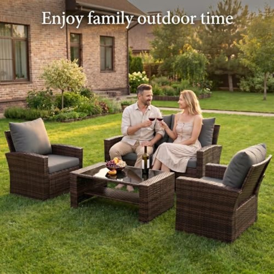 Conjunto de Móveis para Pátio, - Outdoor Furniture Loveseat avaliação e preço