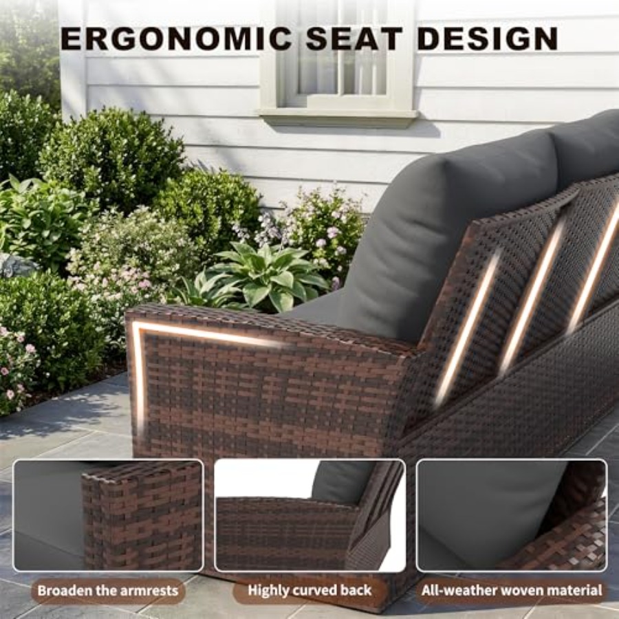 Conjunto de Móveis para Pátio, - Outdoor Furniture Loveseat avaliação e preço