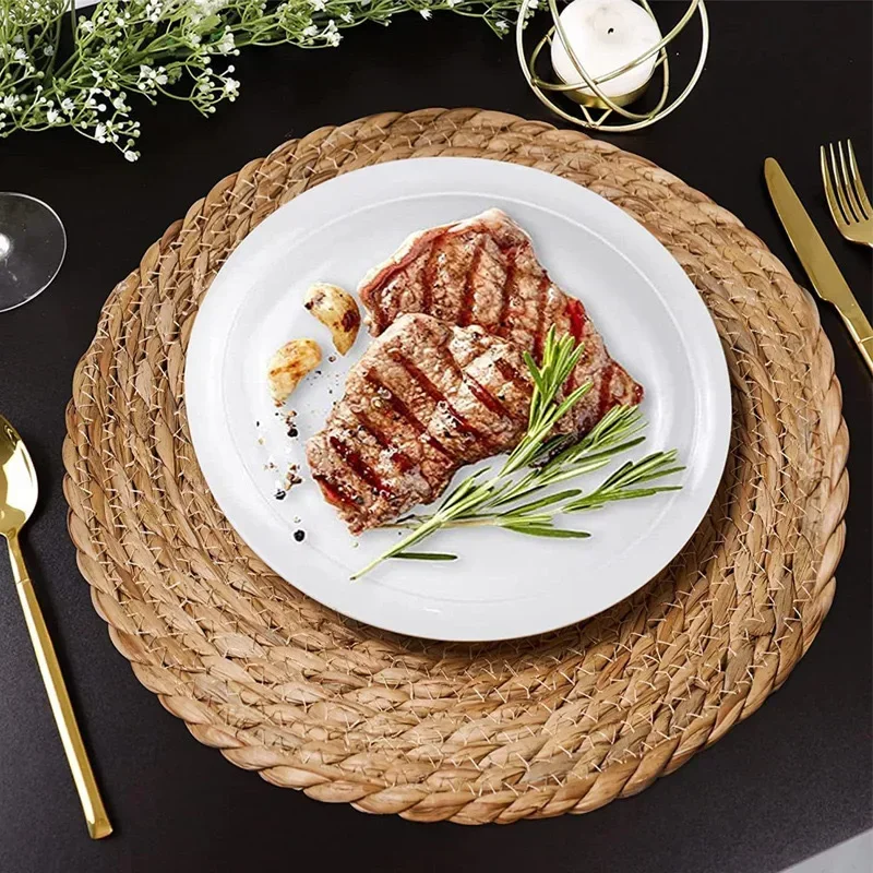 Placemats de vime tecidos à mã - Outdoor Furniture Cafe avaliação e preço