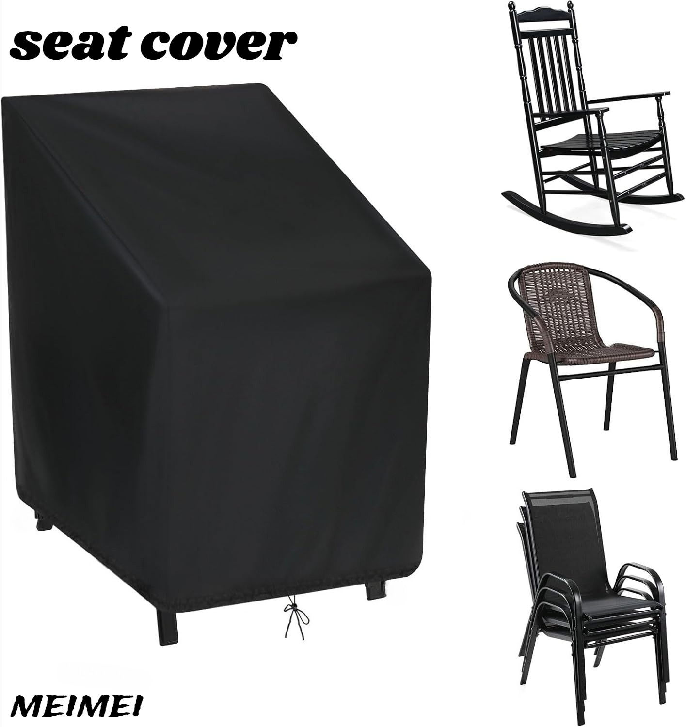 Cadeira empilhada capa de poei - Outdoor Furniture Quality avaliação e preço