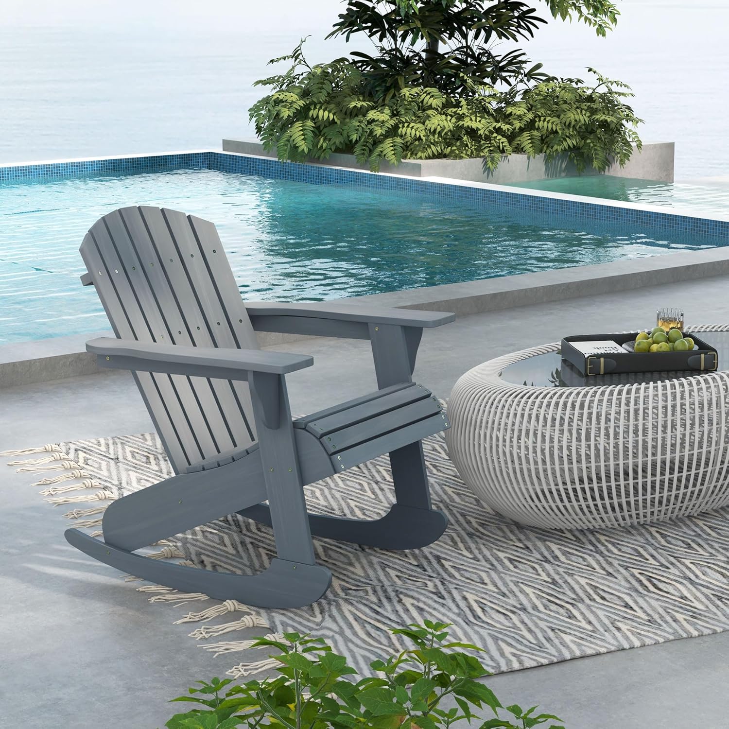 Cadeira de Balanço Adirondack  - Outdoor Furniture With Fire Pit avaliação e preço